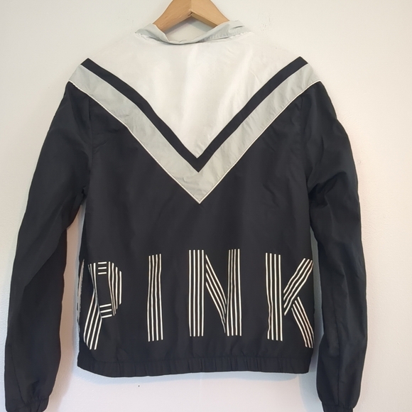 Y2K Victoria Secret Pink Windbreaker Women's Xs/S Athletic Activeleisure Mesh - Picture 4 of 11